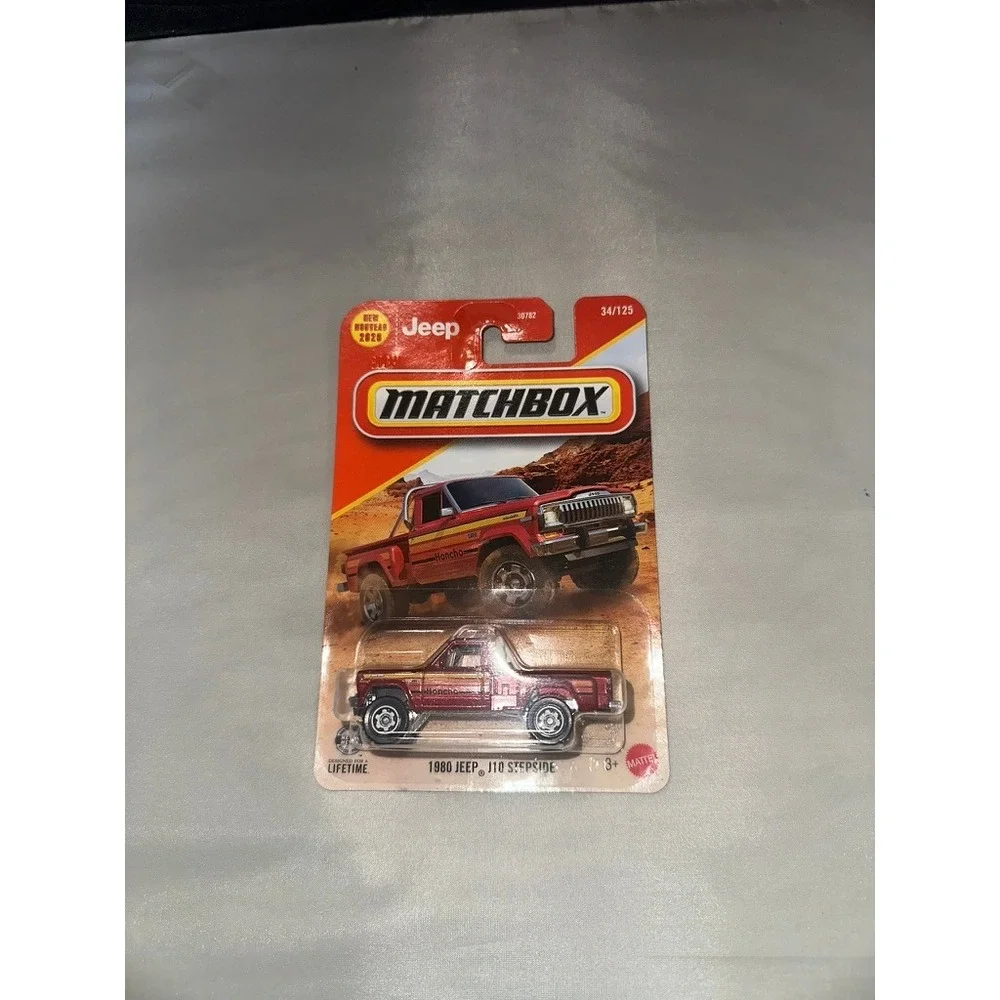 Matchbox 1980 Jeep J10 Stepside & 2025 Ram 1500 REV Diecast Truck Lot 2pc Red